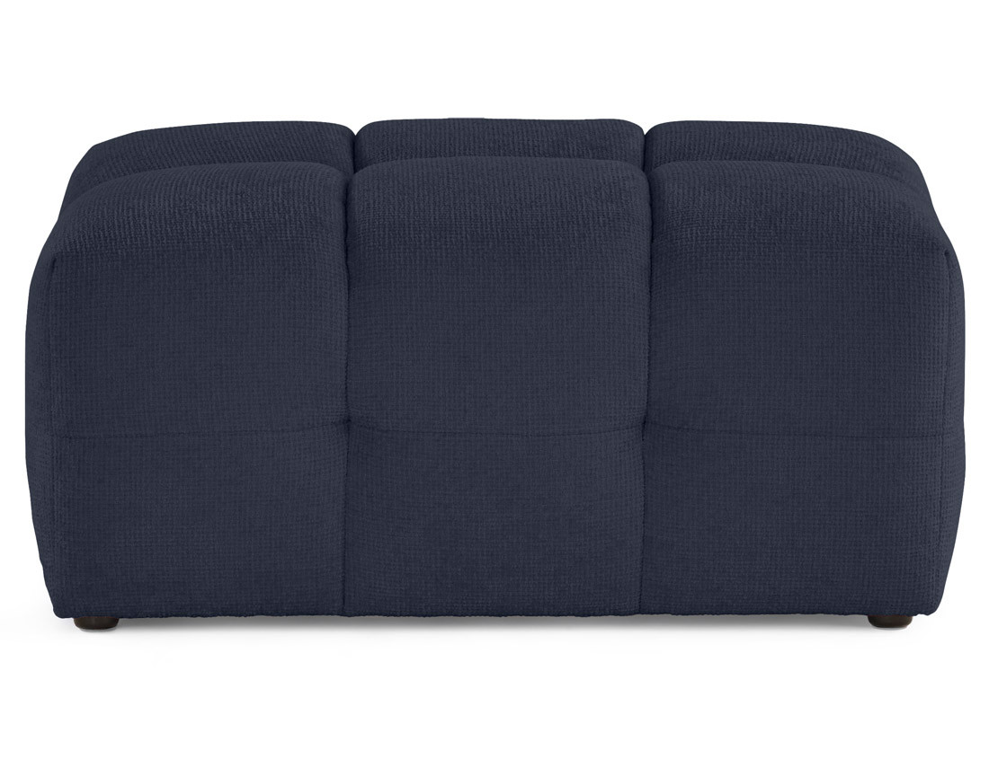 Pouf en tissu texturé Suzano