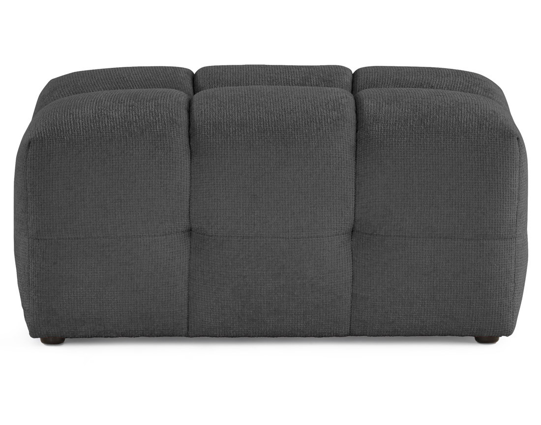 Pouf en tissu texturé Suzano