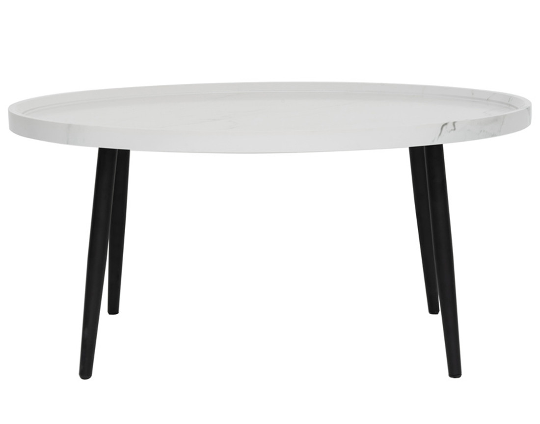 Table basse effet marbre 80 cm Helsinki