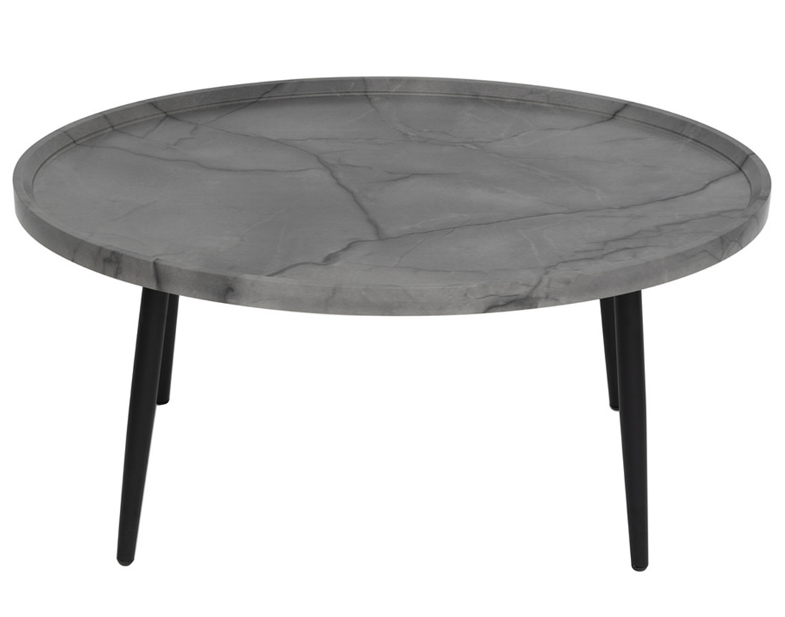 Table basse effet marbre 80 cm Helsinki