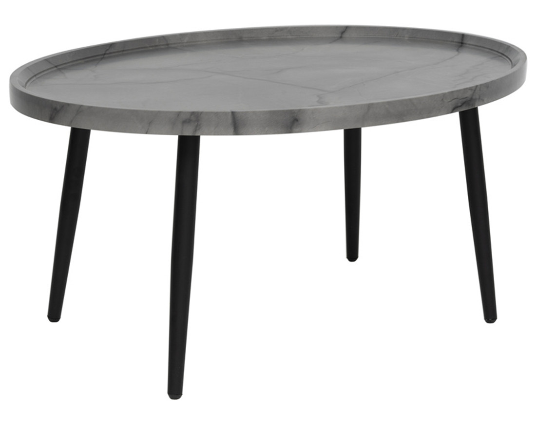 Table basse effet marbre 80 cm Helsinki