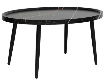 Table basse effet marbre 80 cm Helsinki