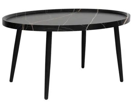 Table basse effet marbre 80 cm Helsinki