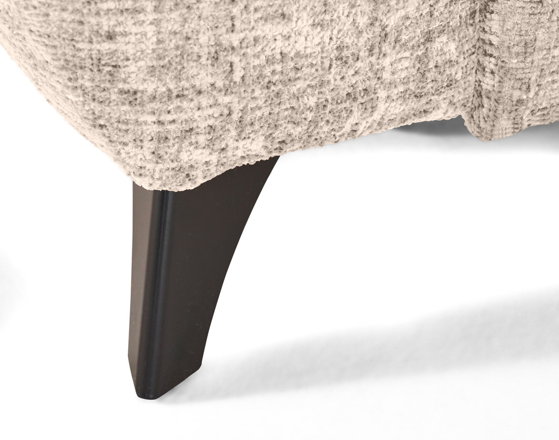 Canapé d'angle droit convertible avec coffre en velours texturé Marlo