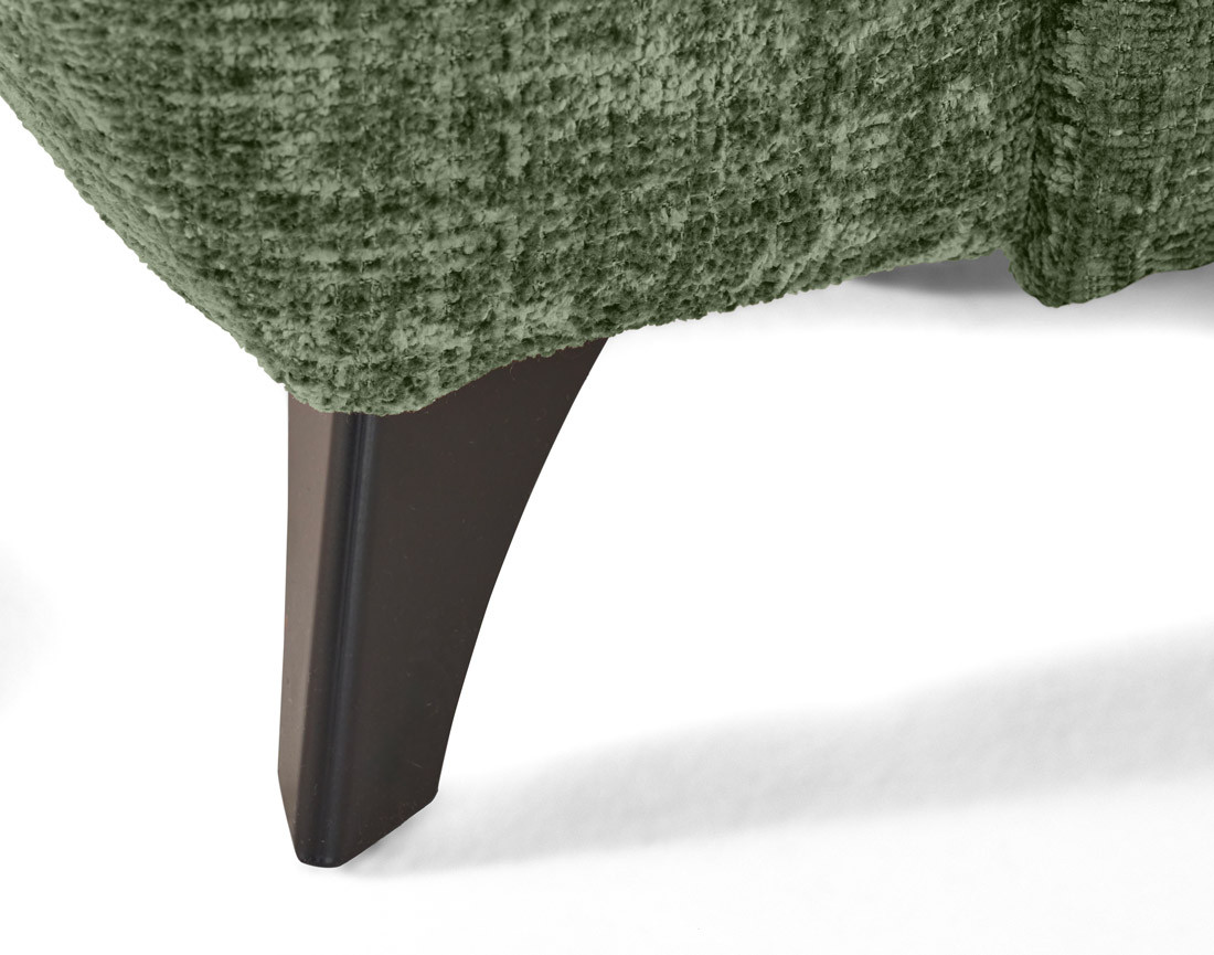 Canapé d'angle droit convertible avec coffre en velours texturé Marlo