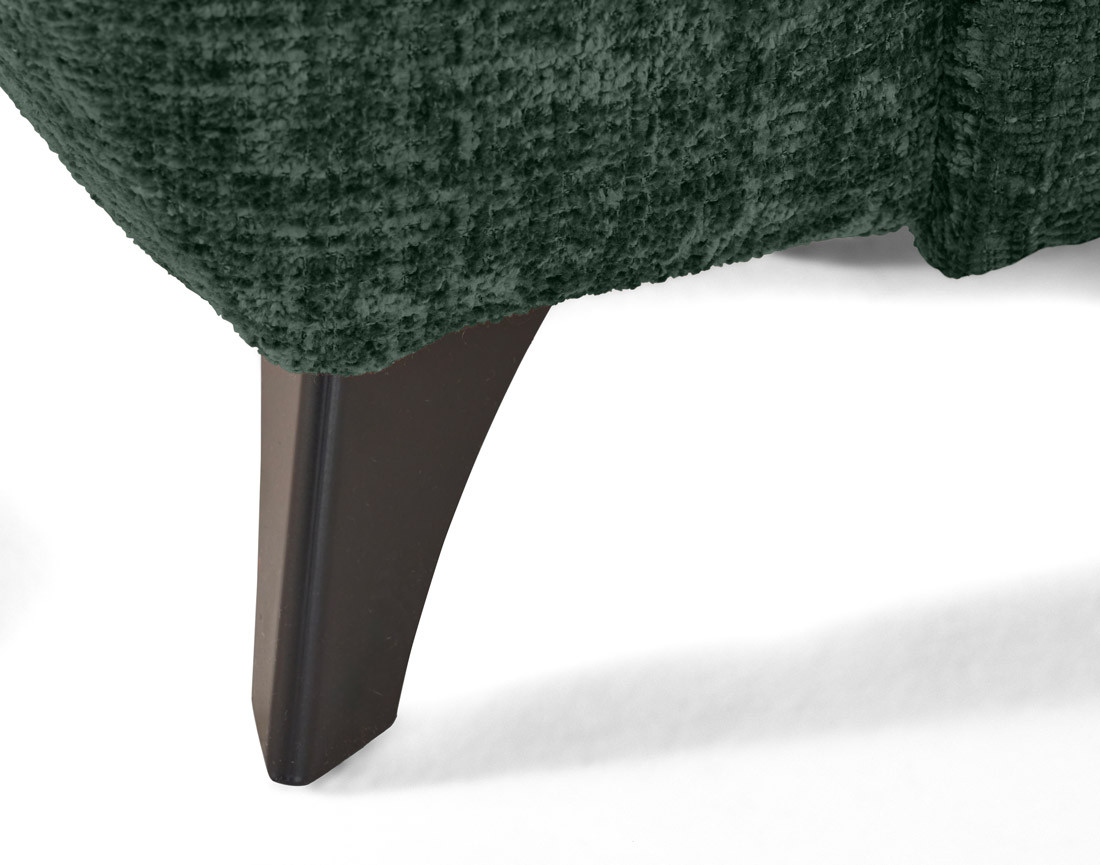 Canapé d'angle droit convertible avec coffre en velours texturé Marlo