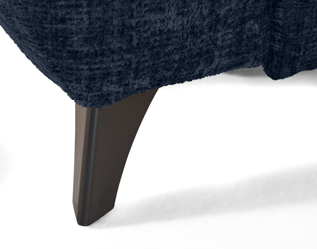 Canapé d'angle droit convertible avec coffre en velours texturé Marlo