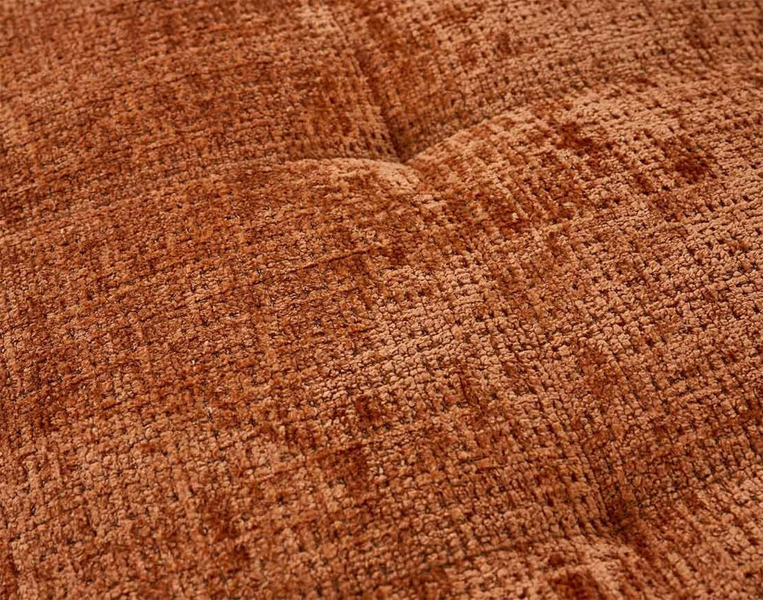 Canapé d'angle gauche convertible avec coffre en velours texturé Marlo