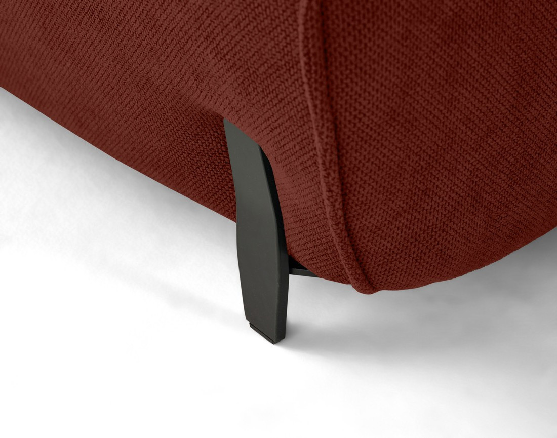 Canapé d'angle gauche 4 places convertible avec coffre en tissu Gianni