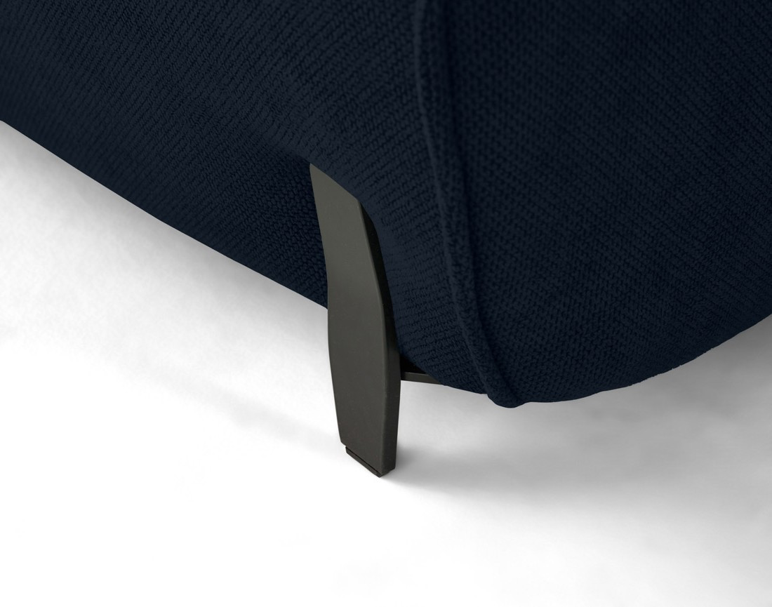 Canapé d'angle gauche 4 places convertible avec coffre en tissu Gianni