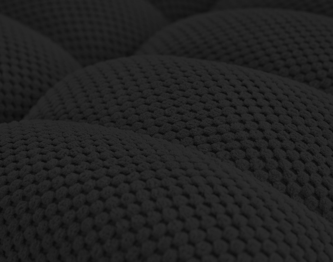 Module d'angle en velours texturé Ellie