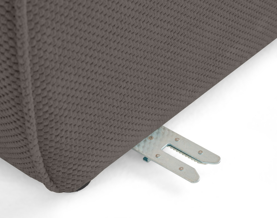 Module d'angle en velours texturé Ellie