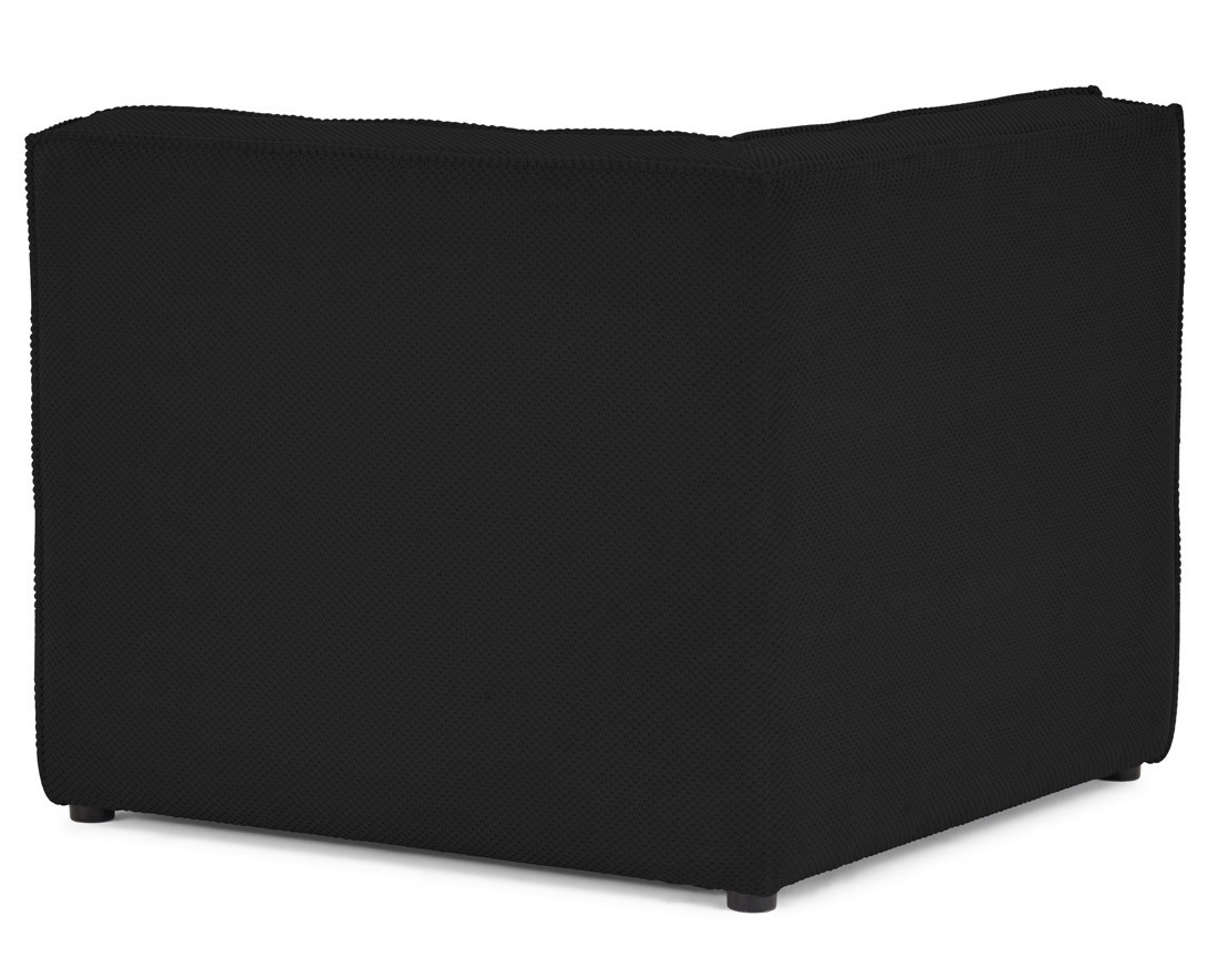 Module d'angle en velours texturé Ellie