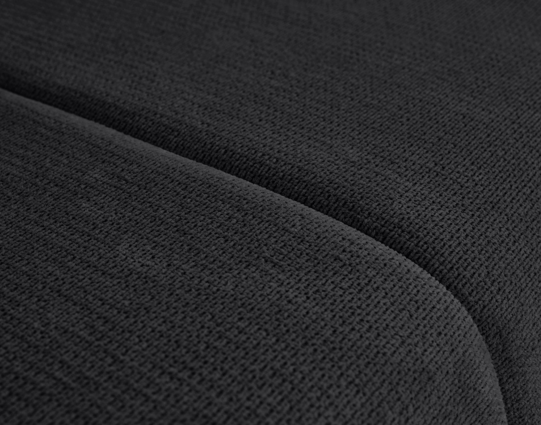 Canapé droit 3 places convertible avec coffre en tissu texturé Harper