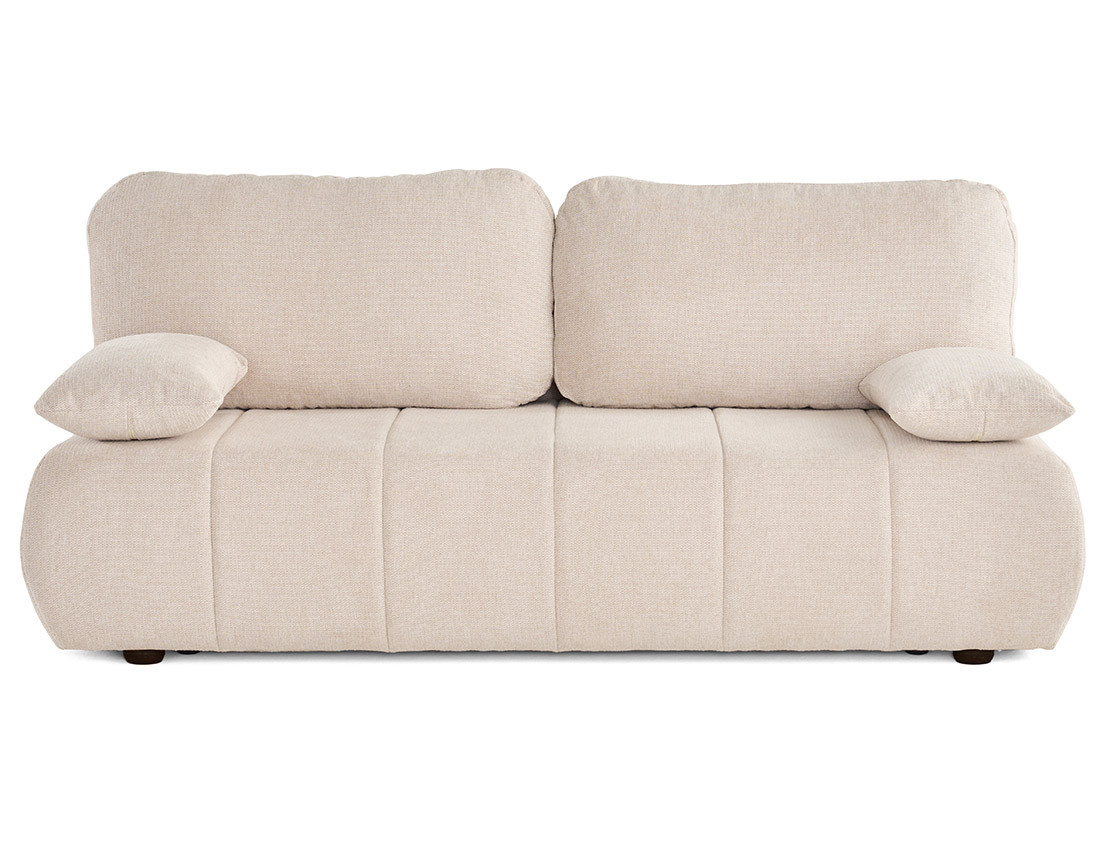 Canapé droit 3 places convertible avec coffre en tissu texturé Harper