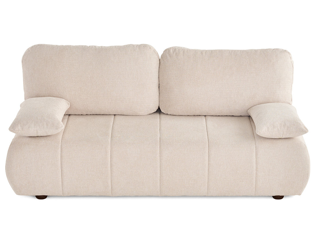Canapé droit 3 places convertible avec coffre en tissu texturé Harper