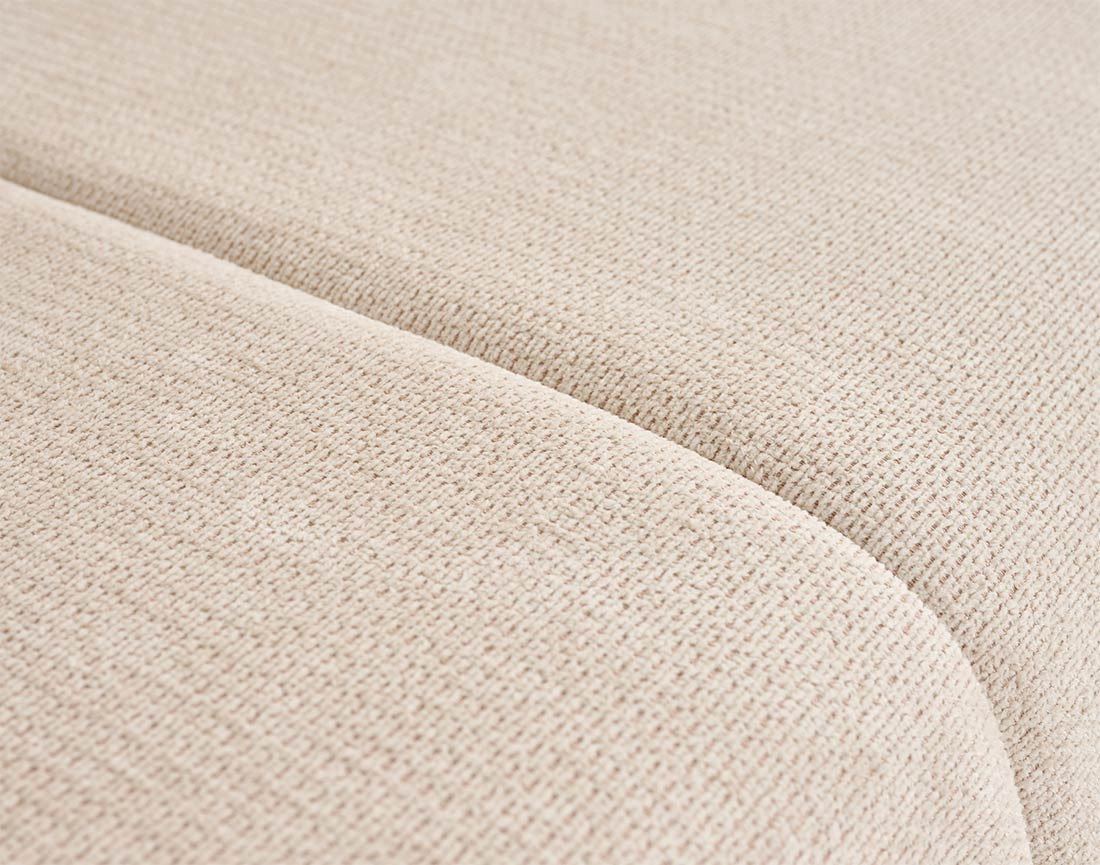 Canapé droit 3 places convertible avec coffre en tissu texturé Harper