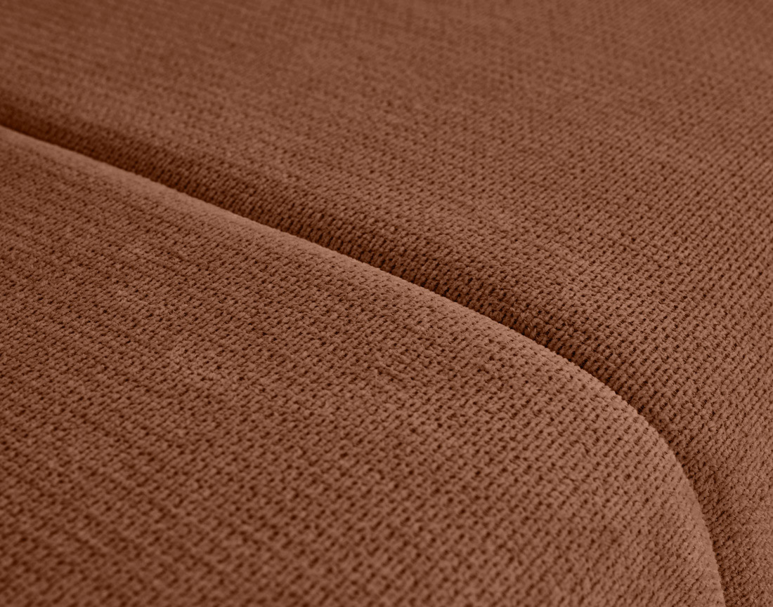 Canapé droit 3 places convertible avec coffre en tissu texturé Harper