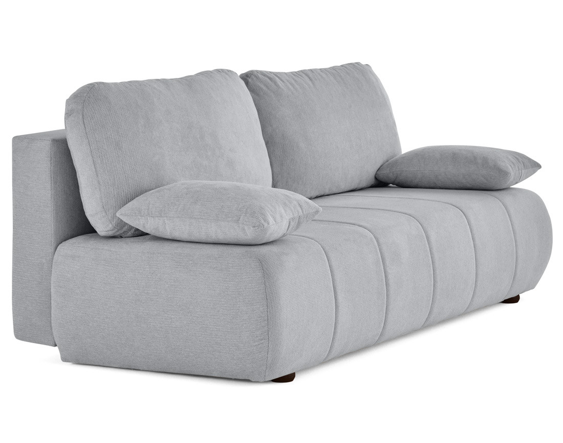 Canapé droit 3 places convertible avec coffre en tissu texturé Harper