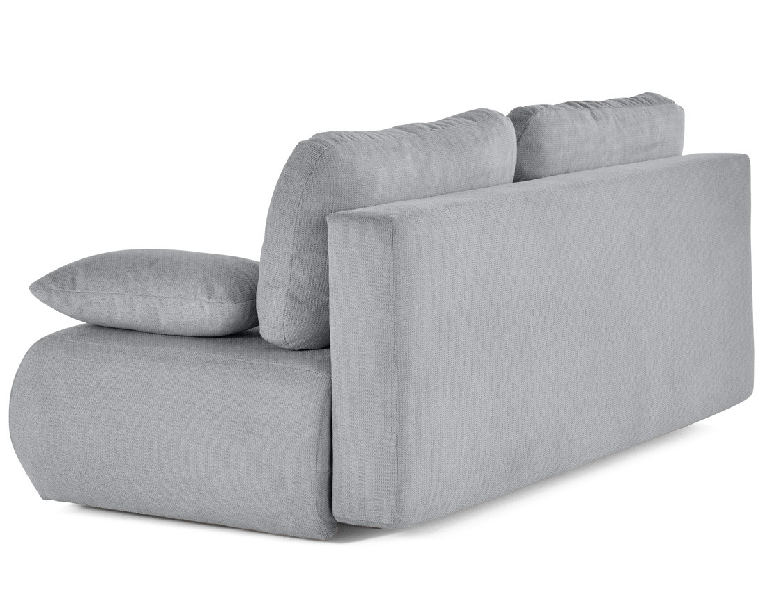 Canapé droit 3 places convertible avec coffre en tissu texturé Harper
