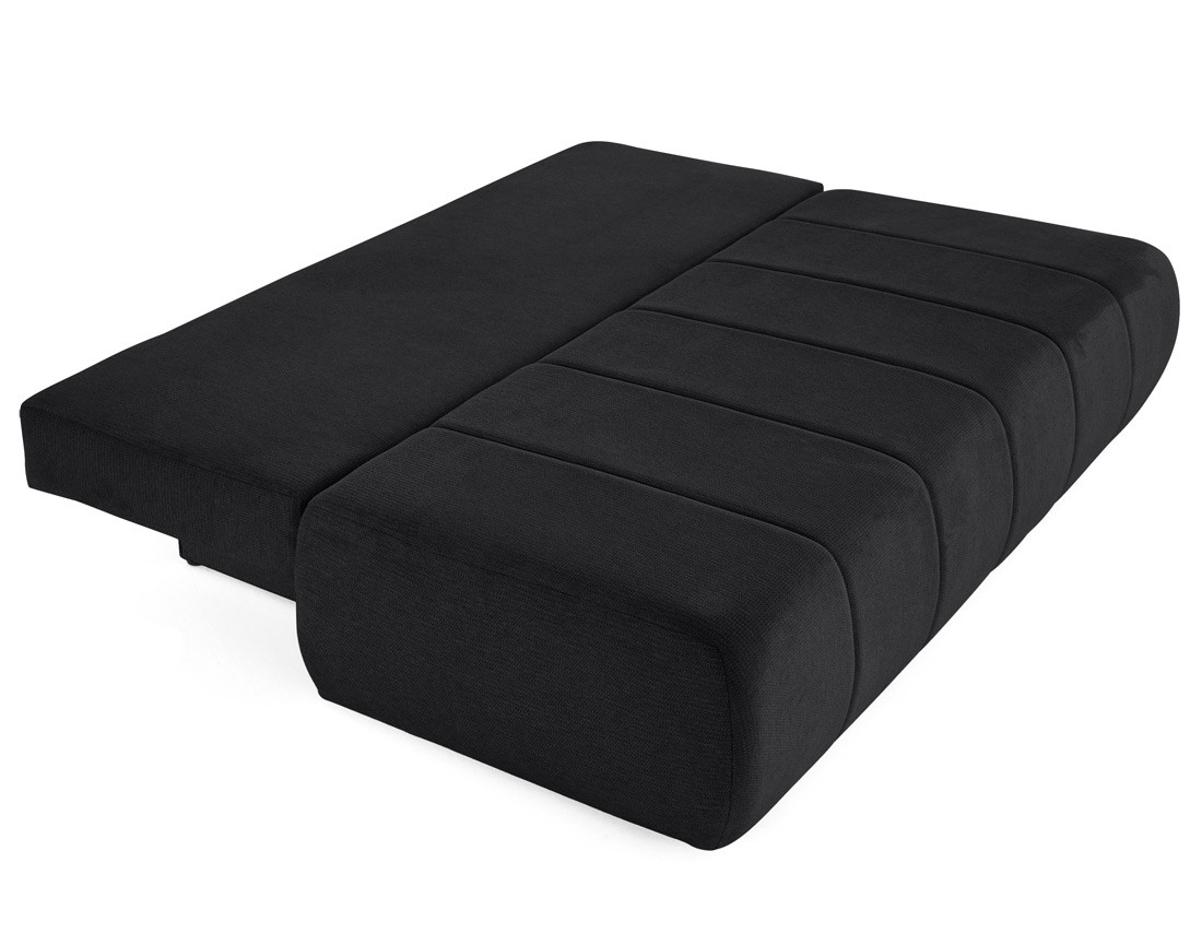 Canapé droit 3 places convertible avec coffre en tissu texturé Harper