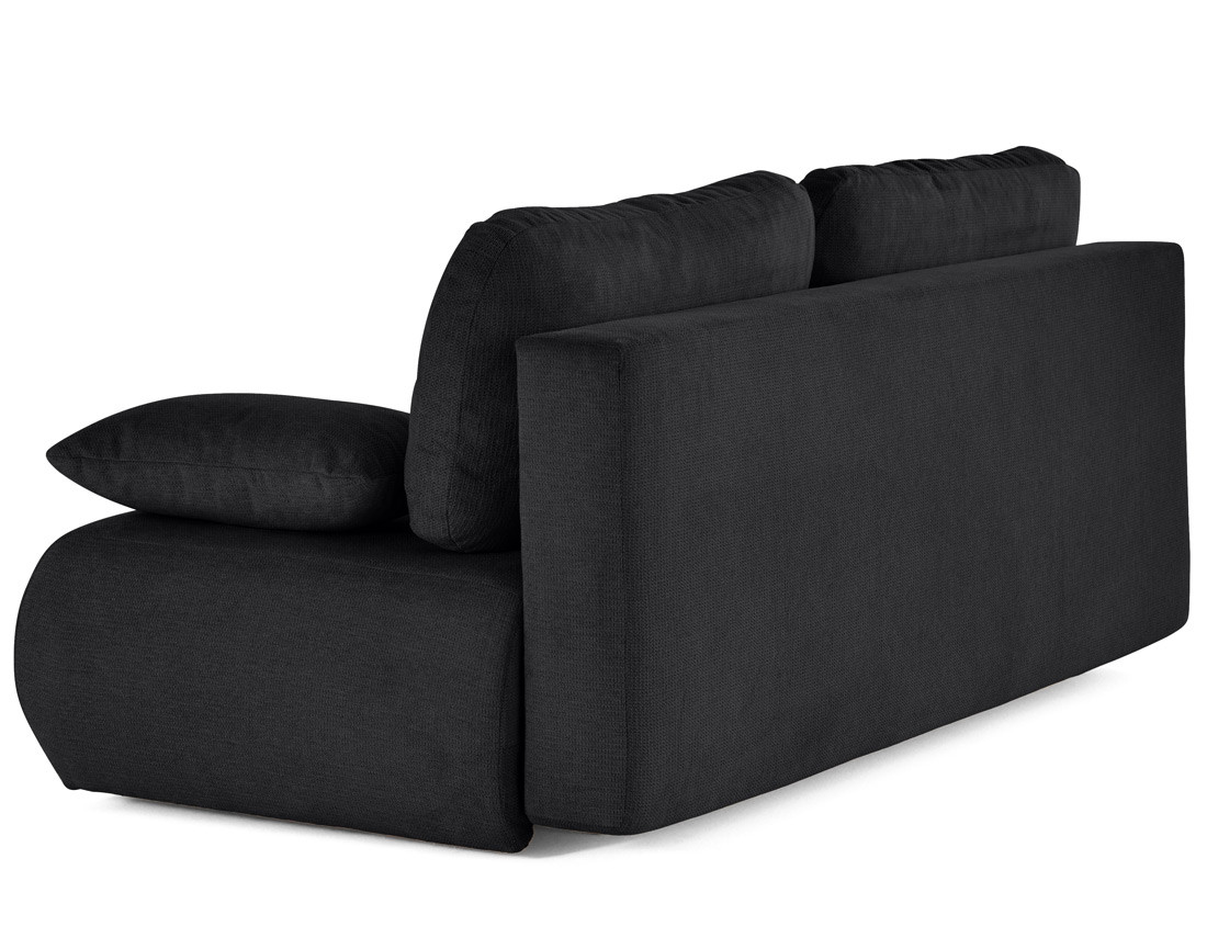 Canapé droit 3 places convertible avec coffre en tissu texturé Harper