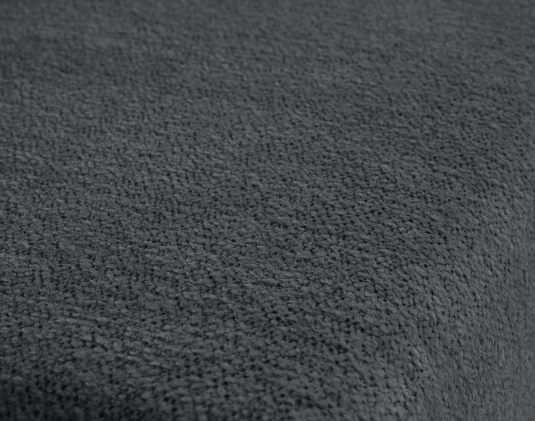 Canapé droit 3 places convertible avec coffre en tissu texturé Nora