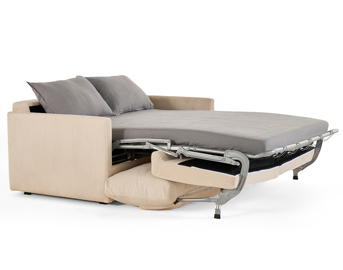 Canapé 3 places convertible express quotidien en velours côtelé Ottawa