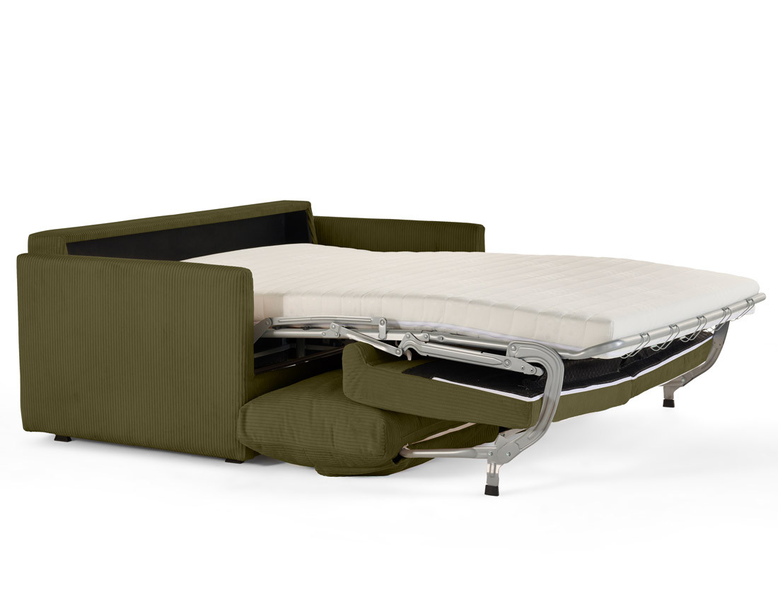 Canapé 3 places convertible express quotidien en velours côtelé Ottawa