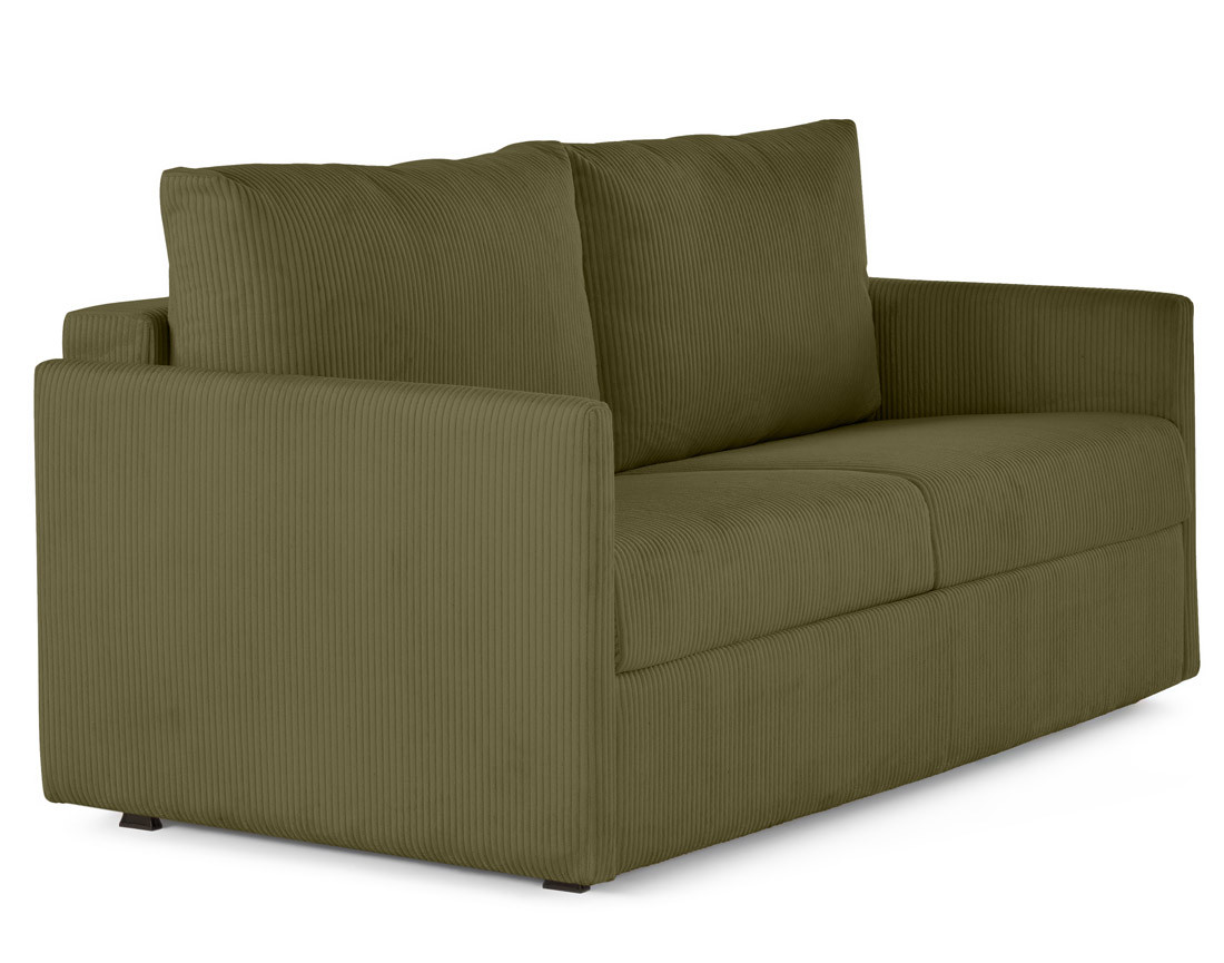 Canapé 3 places convertible express quotidien en velours côtelé Ottawa