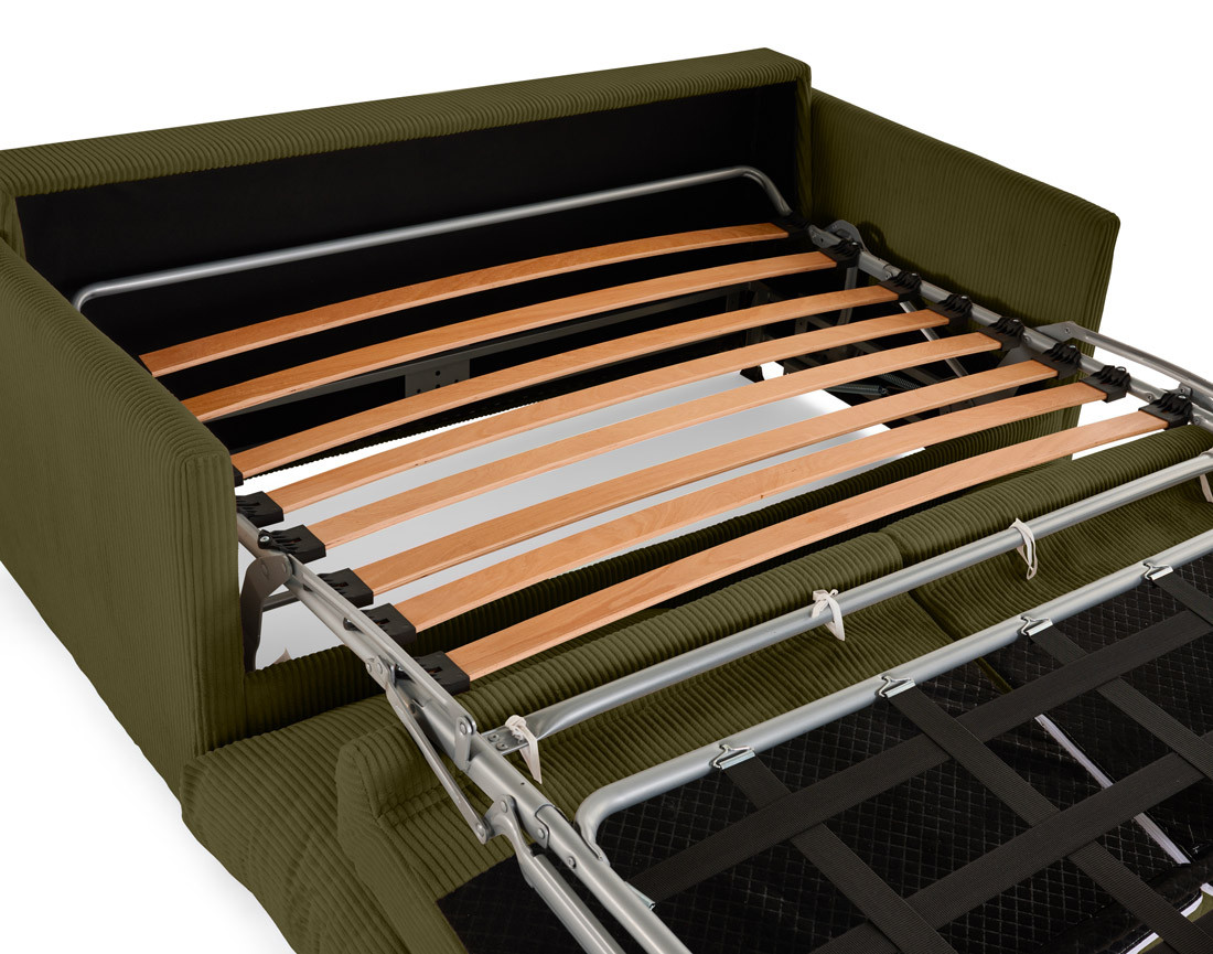 Canapé 3 places convertible express quotidien en velours côtelé Ottawa