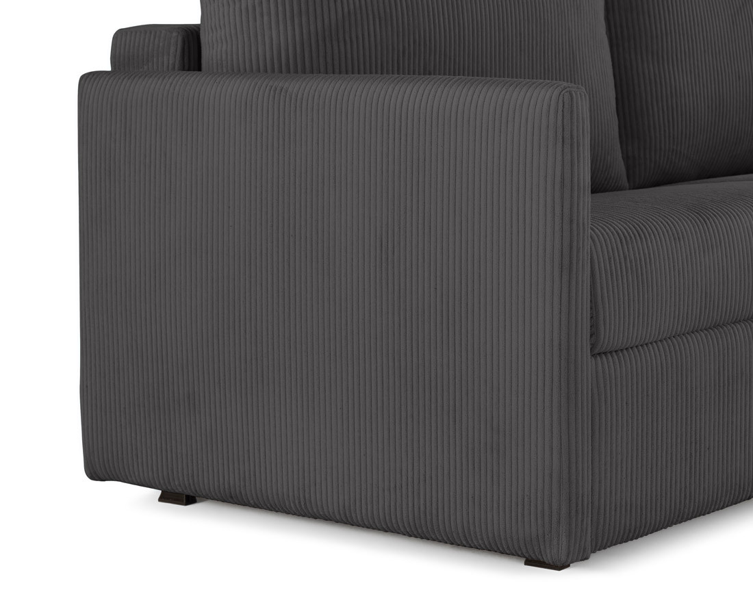 Canapé 3 places convertible express quotidien en velours côtelé Ottawa