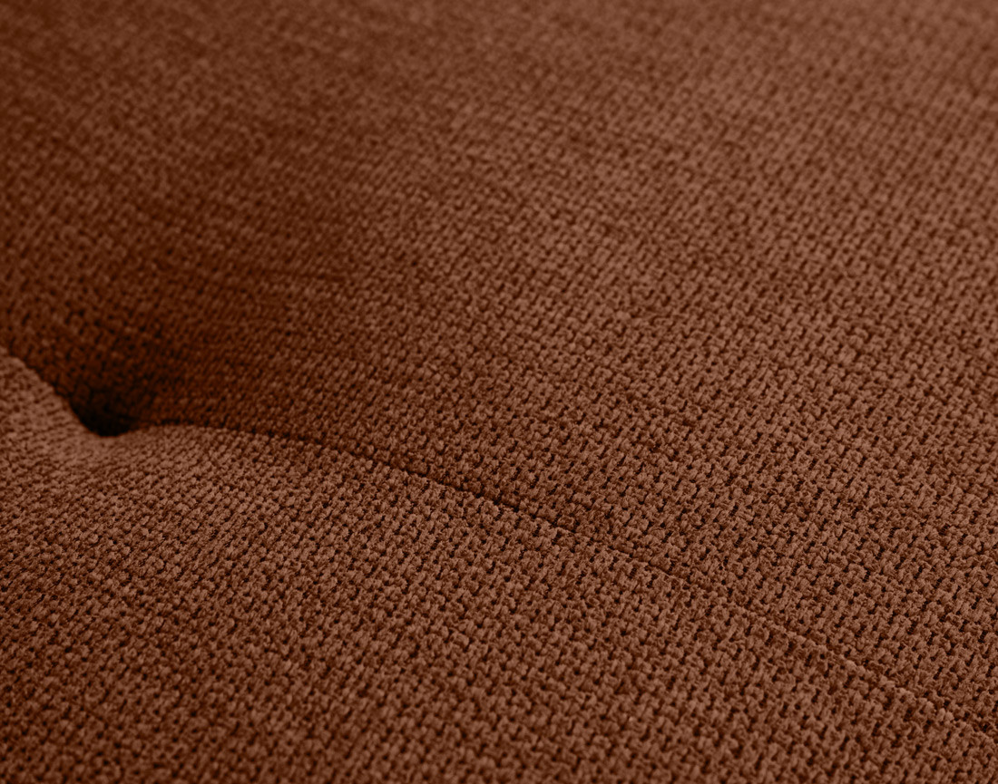 Canapé d'angle droit 4 places convertible avec coffre en tissu texturé Ninon