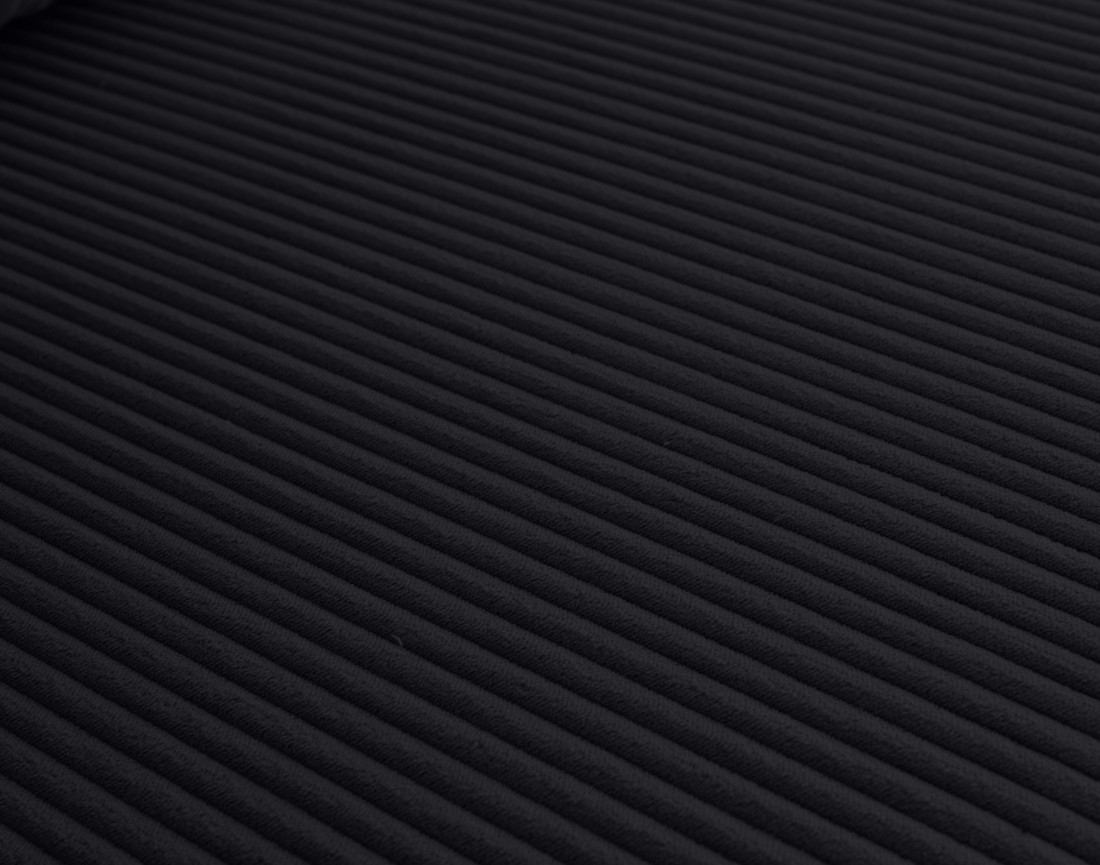 Canapé droit 3 places convertible avec coffre en velours côtelé Elton