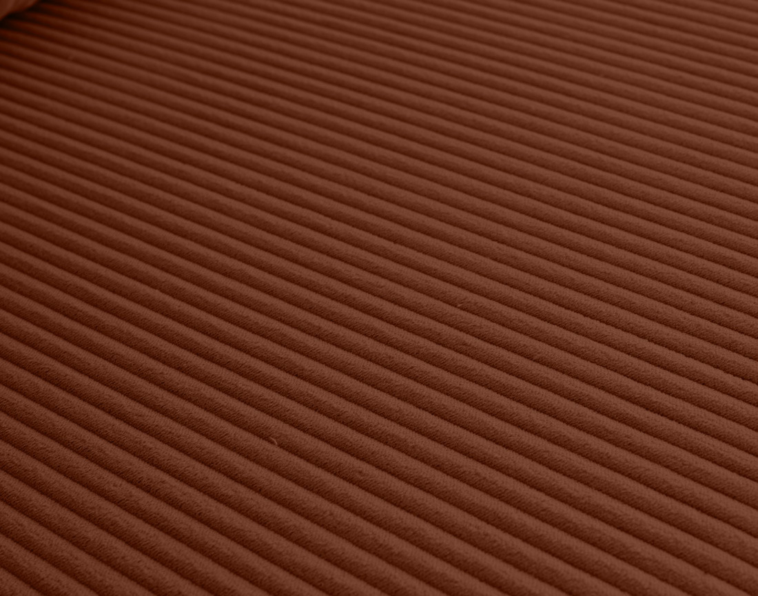 Canapé droit 3 places convertible avec coffre en velours côtelé Elton