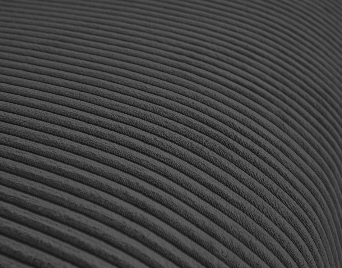 Canapé d'angle réversible 4 places convertible avec deux coffres en velours côtelé Pivoine