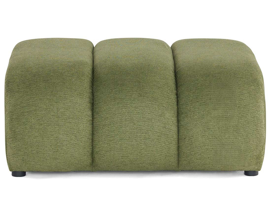 Pouf en tissu texturé Debbie