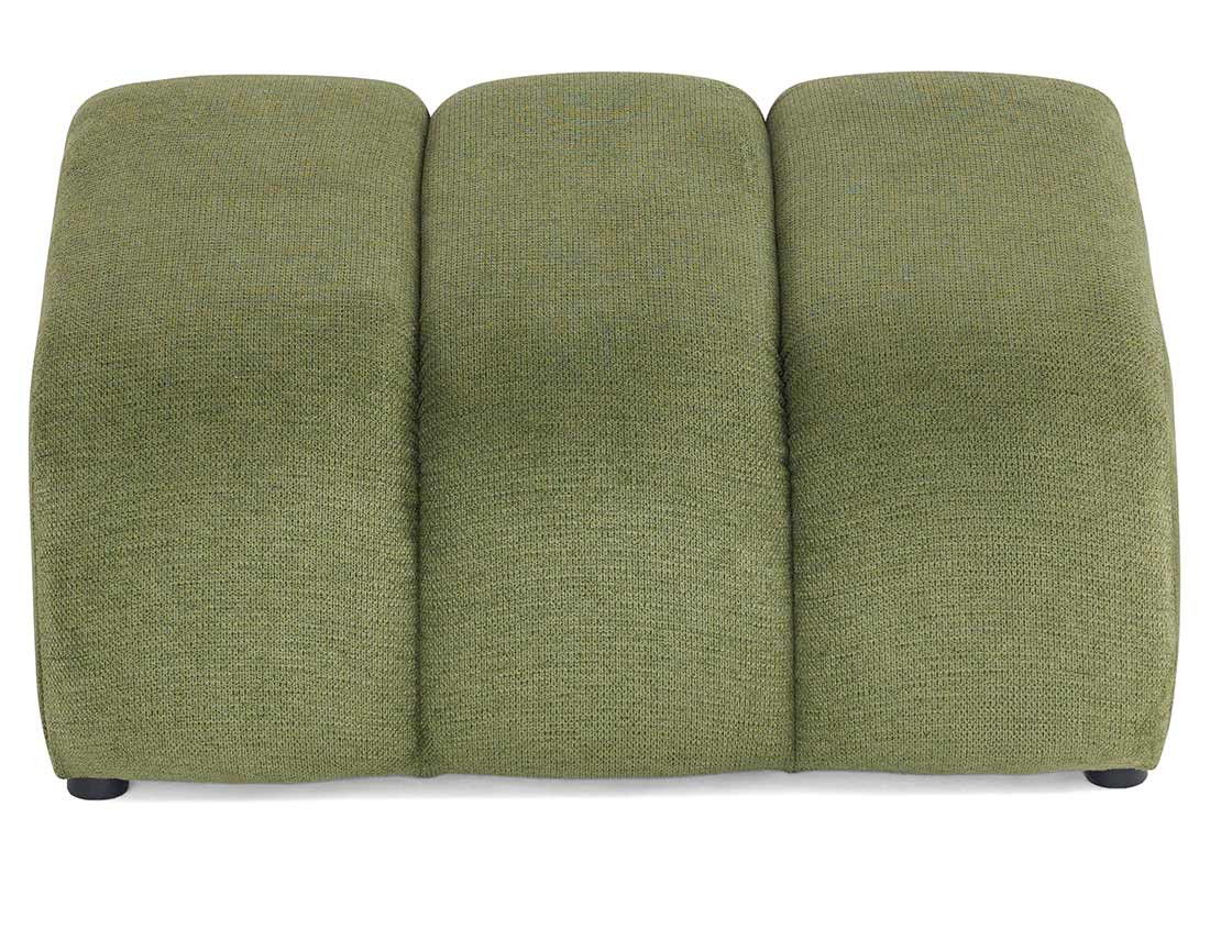 Pouf en tissu texturé Debbie