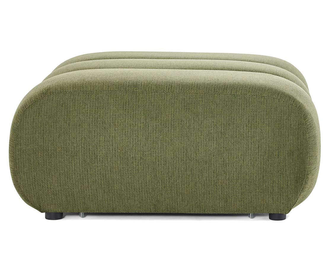 Pouf en tissu texturé Debbie