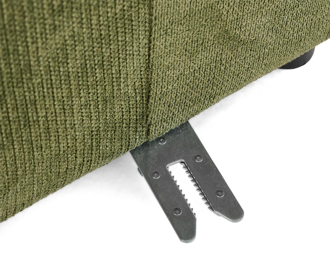 Module d'assise gauche en tissu texturé Debbie