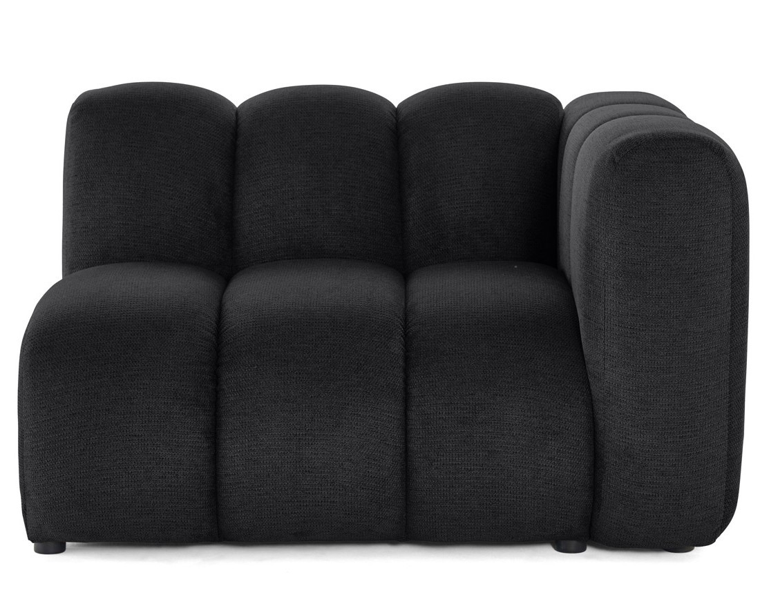 Module d'assise droit en tissu texturé Debbie