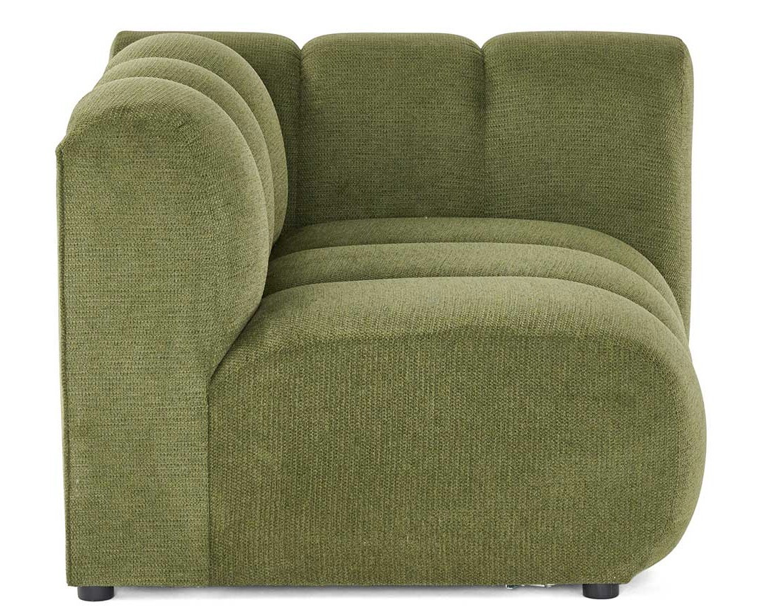 Module d'assise droit en tissu texturé Debbie