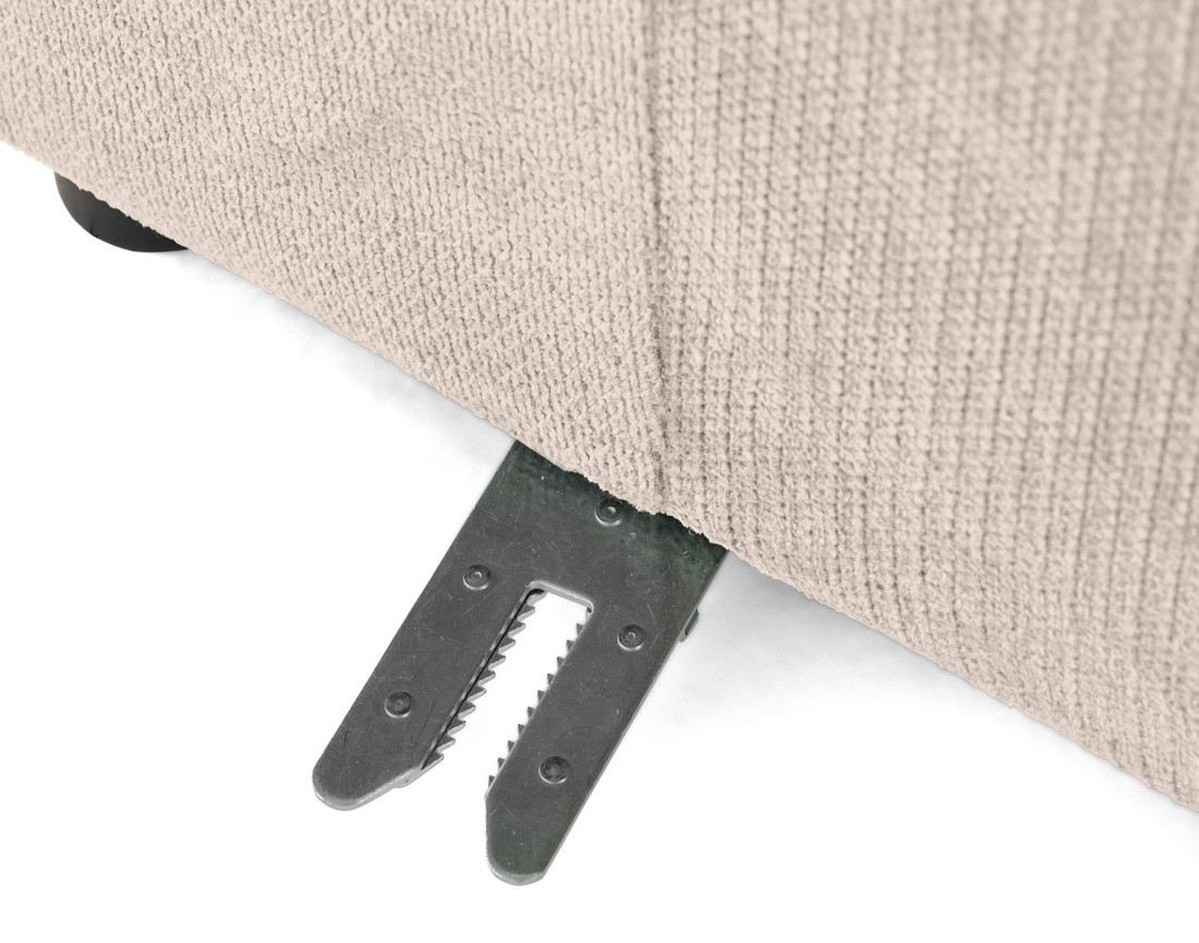 Module d'assise droit en tissu texturé Debbie