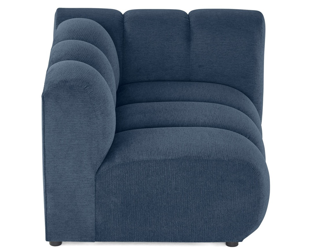 Module d'assise droit en tissu texturé Debbie