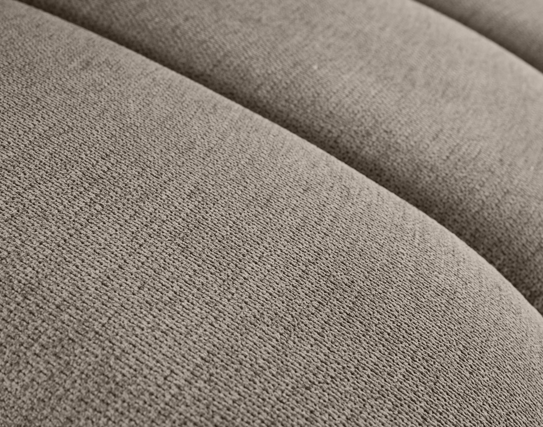 Module d'assise droit en tissu texturé Debbie