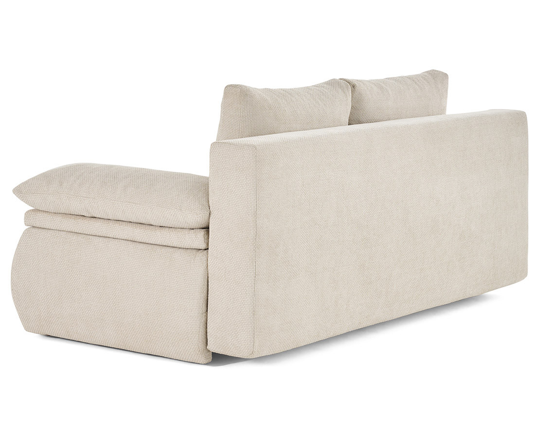 Canapé 3 places convertible avec coffre en velours texturé Kurt