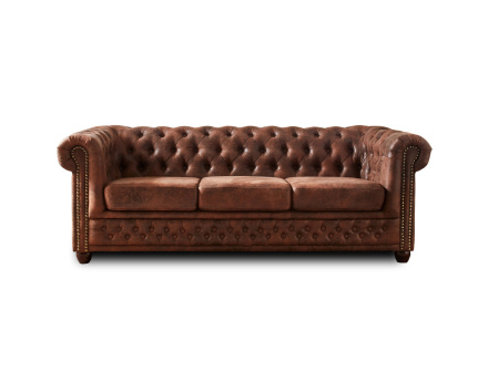 Winston - Canapé 3 places Chesterfield - style industriel