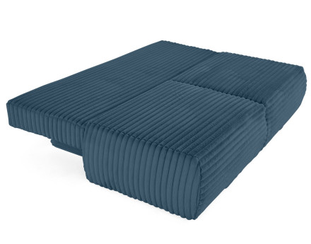 Canapé 3 places convertible en fausse fourrure côtelée Marvin