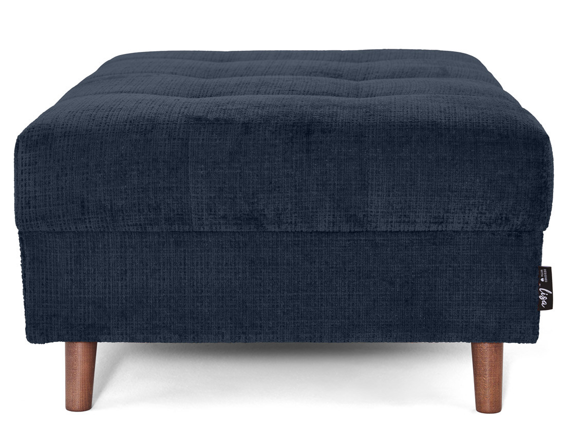 Pouf en velours texturé Rune