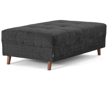 Pouf en velours texturé Rune